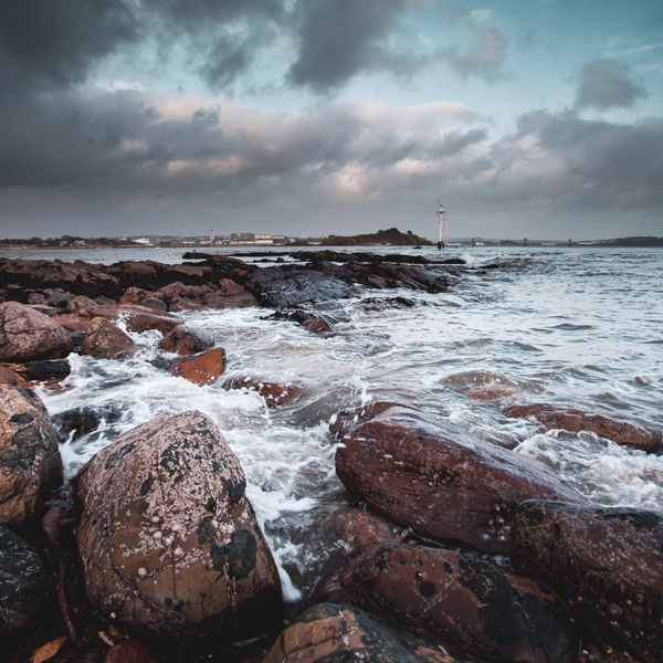 Winter Sea from Mount Edgecumbe