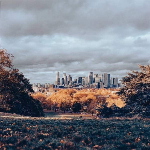 Canary Wharf from Greenwich park